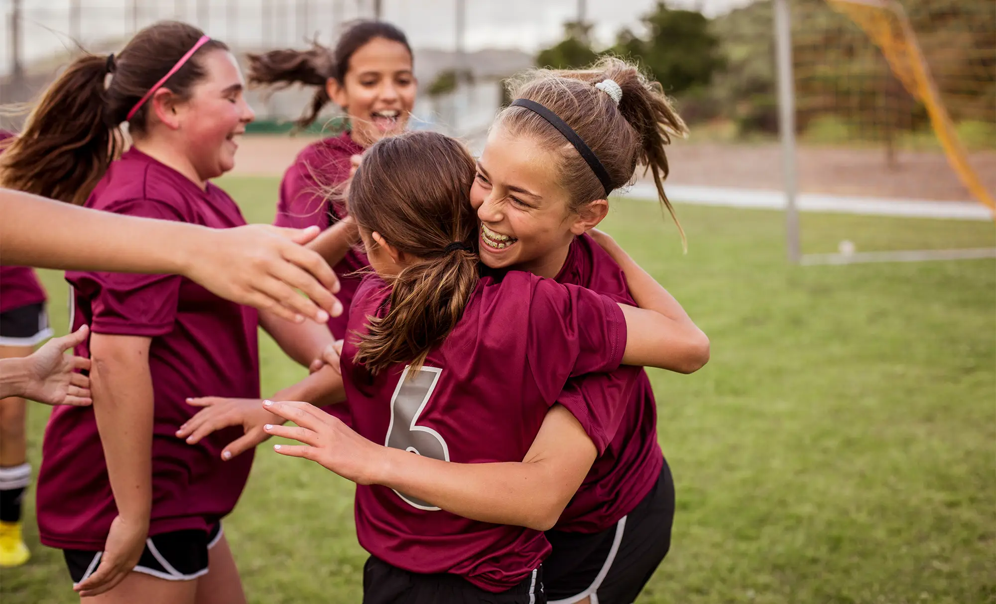 Child Athletes McLean VA Happy Soccer Girls Child Athletes McLean VA Happy Soccer Girls
